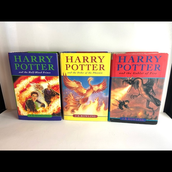 Harry Potter: Complete Books Set wt Hogwarts - Picture 4 of 8